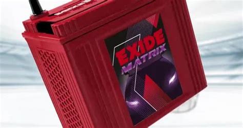 Capacity Ah Exide Matrix Red Car Battery Model Name Number