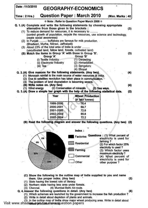 Geography Paper 3 Practice Questions