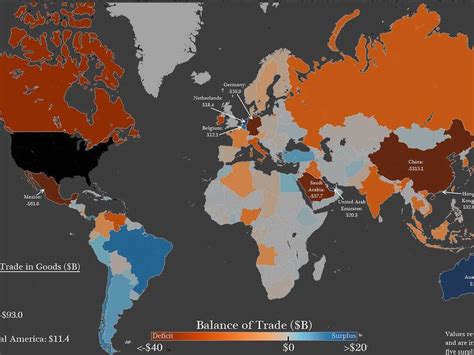 US Trade Balance Map - Business Insider