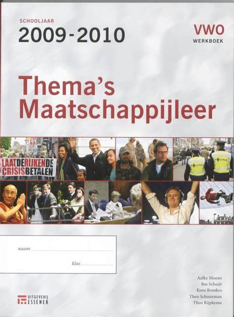 Thema S Maatschappijleer Vwo Werkboek A Moons