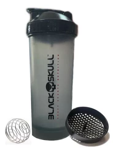 Coqueteleira Shaker Preta 600ml Black Skull Academia Treino MercadoLivre