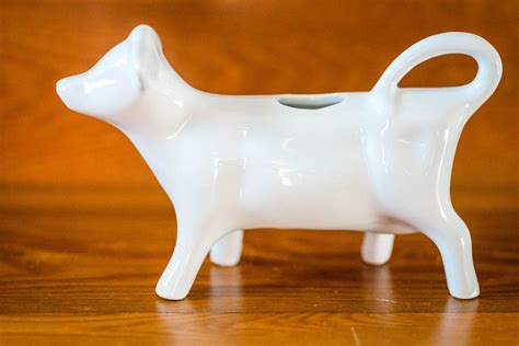 Vintage Cow Milk Creamer White Cow Pitcher