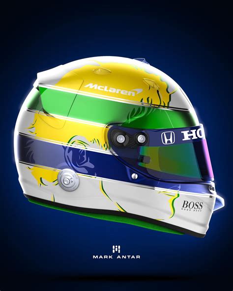 Mark Antar Design On Twitter Ayrton Senna Helmet Design Integrating