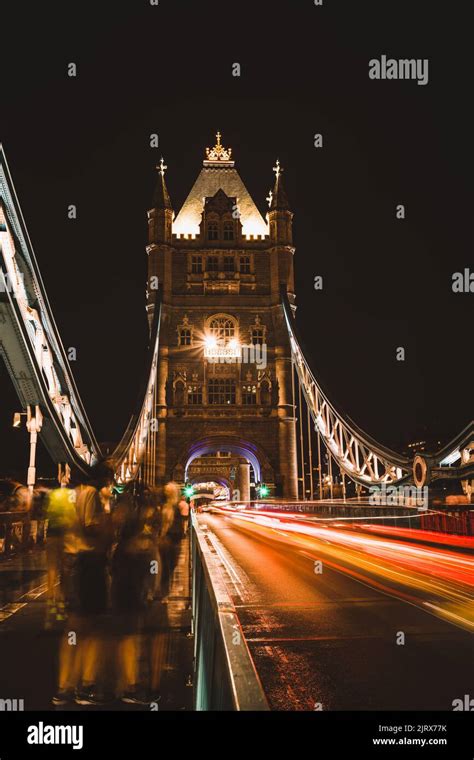 Tower Bridge at night, London Stock Photo - Alamy