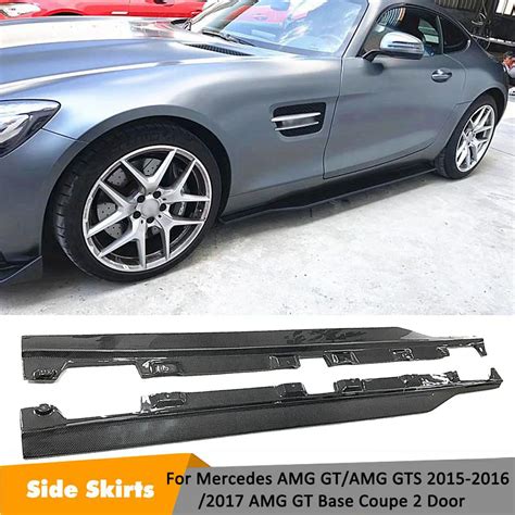 Carbon Fiber Side Skirts For Mercedes Benz Amg Gt Amg Gts Base Coupe