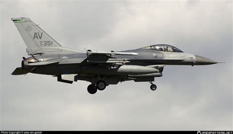 87 0351 United States Air Force General Dynamics F 16c Fighting Falcon Photo By Joey Van Gastel