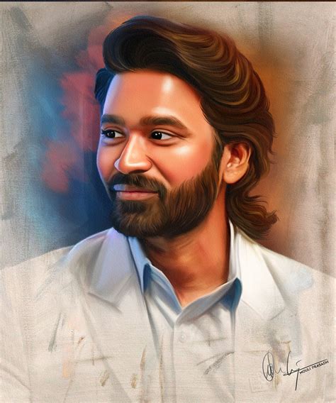 Dhanush Digital smudge art :: Behance