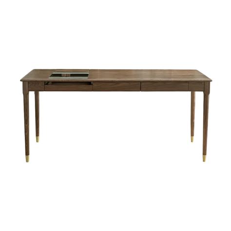 Nordic Office Table Laptop Stand Computer Desk Modern Oak Wood Solid