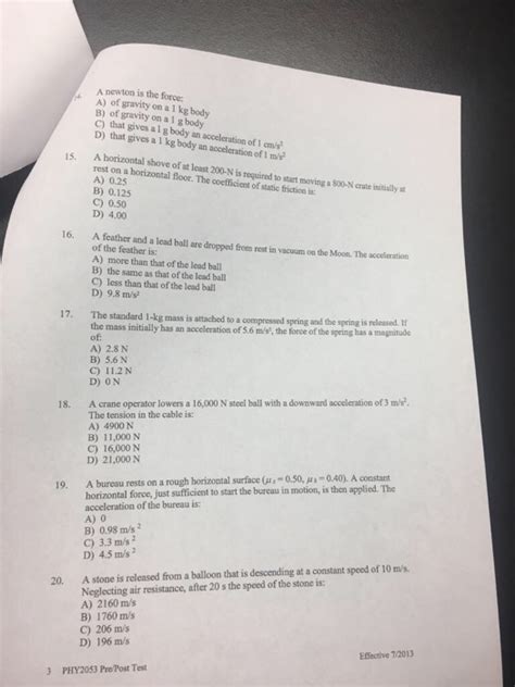 Solved Please Circle The Letter That Corresponds To The Chegg