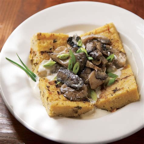 Grilled Polenta With Mushroom Sauce Recipe Taste Of Home