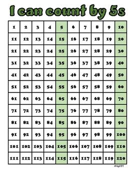 I can count by 5s chart by Ken Vigil | TPT