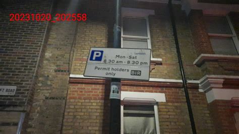 Brixton Resident Parking Contravention Lambeth Council Code 12