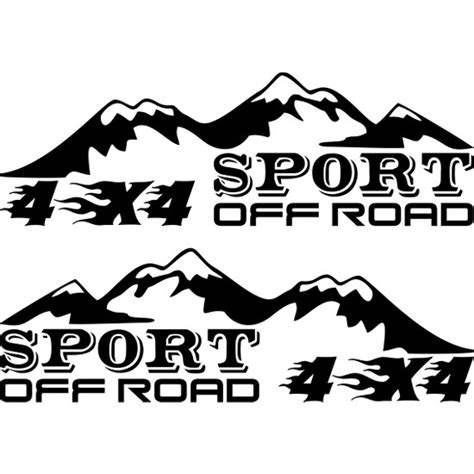 Melek Pazarı Off Road Sport 4x4 Araba Sticker 20 x 7 cm Fiyatı