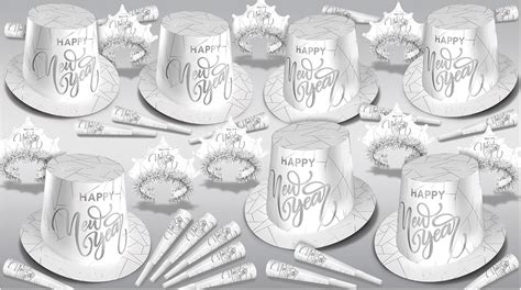 Amazon Beistle White Silver New Year S Eve Assortment For 50