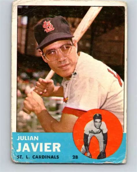 HCW 1963 TOPPS MLB 226 Julian Javier St Louis Cardinals V10373 EUR