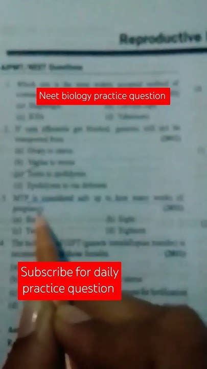 Neet Biology Practice Question Neet Biology Mbbs Shorts Youtube