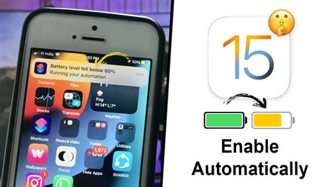 How To Automatically Enable Low Power Mode On Iphone At Any Ios