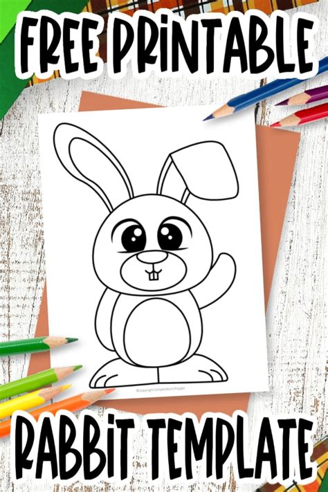 Free Printable Farm Rabbit Template Simple Mom Project