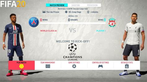 Fifa Psg Vs Liverpool Champions League Uefa Full Match