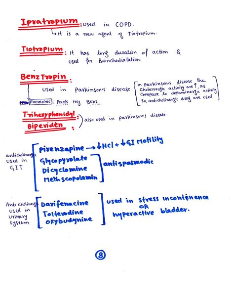 Solution Anticholinergic Drugs Lecture Note Studypool