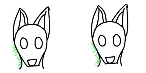 Canine Head Base F2u By Ghostlytaboo On Deviantart