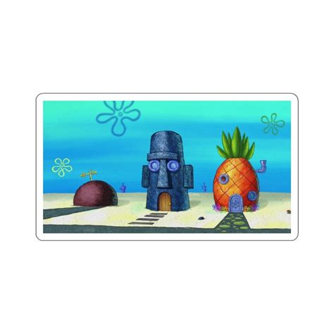 Spongebob Sticker Bikini Bottom Laptop Stickers Spongebob Decal Spongebob Funny Sticker