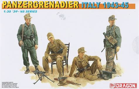 Dragon 1/35 6348 WWII German Panzergrenadier (italy 1939-1945) (4 ...