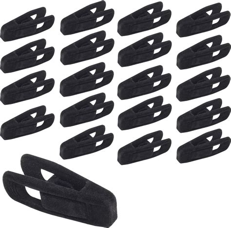 Amazon Hordion Pcs Black Velvet Hangers Clips Strong Finger