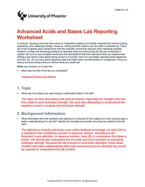 Chm151 V4 Wk4 Advanced Acids And Bases Lab Report Observational CHM