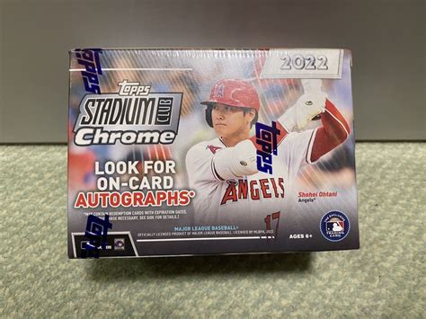 Yahooオークション 2022 Topps Stadium Club Chrome Blaster Box ト