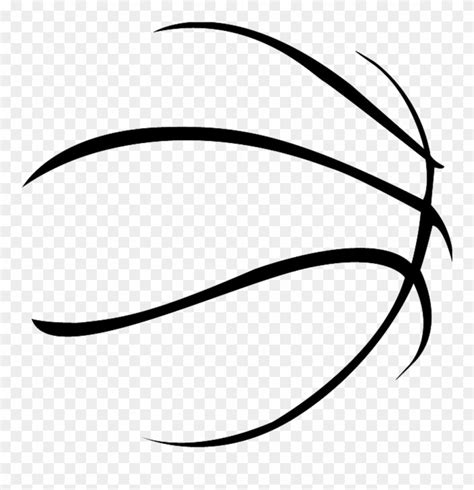 Basketball Outline Clipart