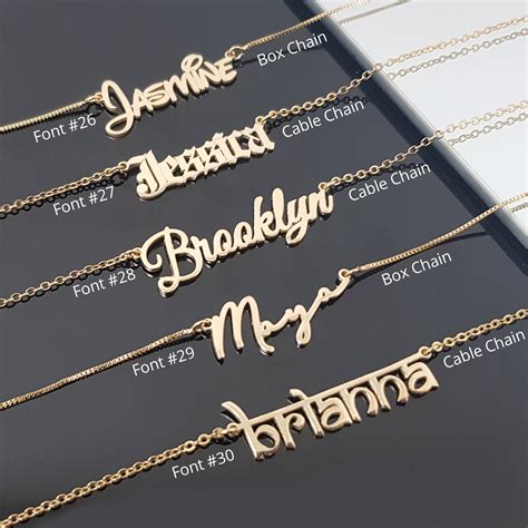 Custom Name Plate Necklace Personalized Namepalte Nickname Etsy