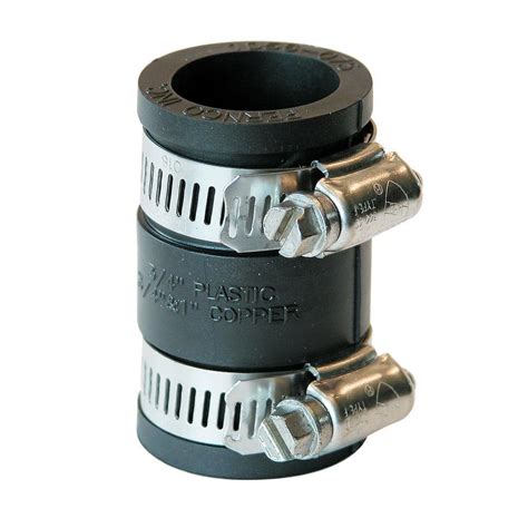 Fernco 3 4 In X 3 4 In Pvc Flexible Coupling Fittings And Connectors P1056 075 The Home Depot