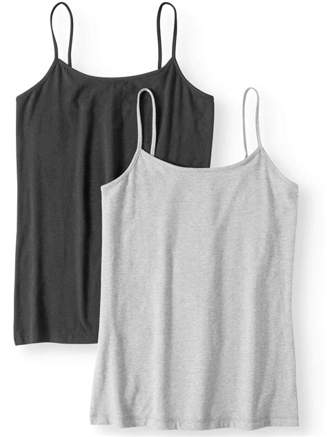 Time And Tru Womens Cami Tank Top 2 Pack Bundle