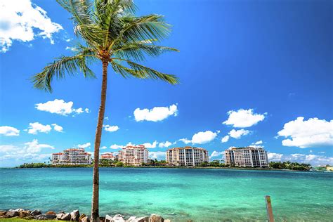 Fisher island view from Miami Beach South beach Photograph by Brch ...