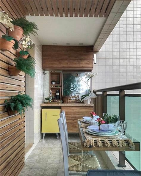 Balcony Kitchen Convenient Ideas Apartment Patio Decor Apartment