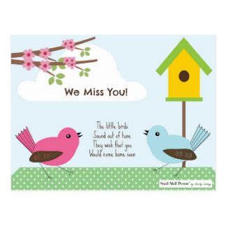 We Miss You Poem Gifts - T-Shirts, Art, Posters & Other Gift Ideas | Zazzle