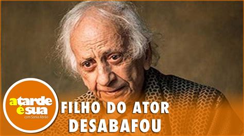 Filho de Flávio Migliaccio sobre vazamento de foto do pai Falta de