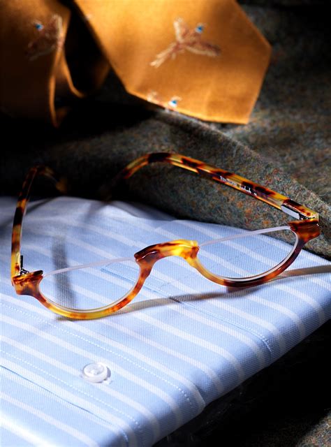 Semi Rimless Half Moon Reader In Paris Tortoise The Ben Silver Collection