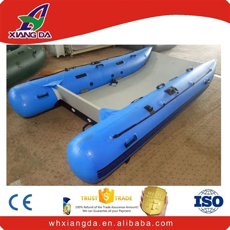 Fishing Catamaran Inflatable Boat With Electric Motor - Buy Inflatable ...