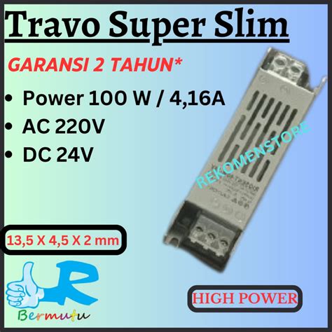 Jual Trafo Slim 12V 24V 60W 120W 180W POWER SUPPLY SLIM DC 5A 10A 15A