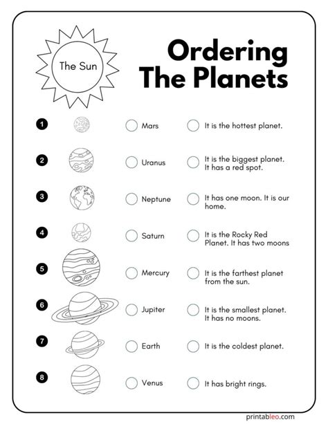 40+ Planets Handwriting Worksheets - Printableo.Com