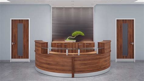 Z Range 1600 Modular Curved Reception Desk Counter Rapid Office Furniture