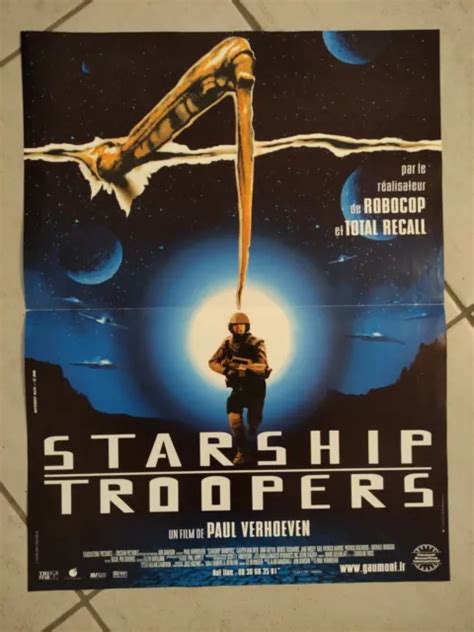 AFFICHE STARSHIP TROOPERS Originale De Paul VERHOEVEN 4053 Cm EUR 9 50