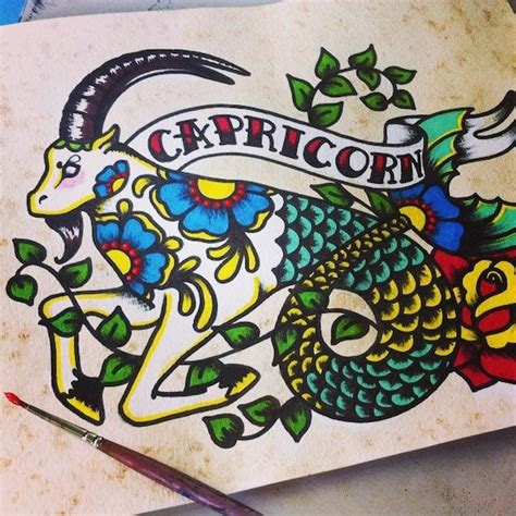 Capricorn Goat Tattoo Designs