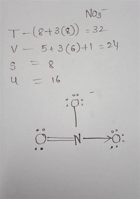 Draw The Lewis Structure Of No3 Ion