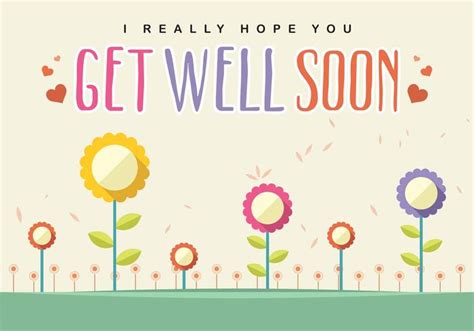 Get Well Soon Card Vector 91586 Vector Art At Vecteezy