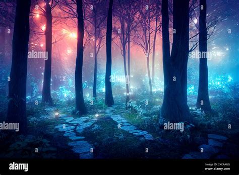 Mystical Forest Night