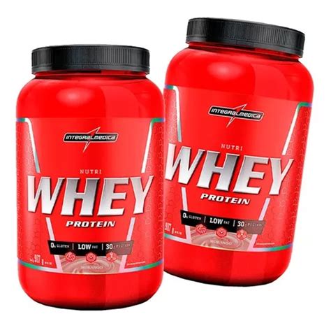 Combo 2x Nutri Whey Pote Integral Medica 907g Frete Grátis