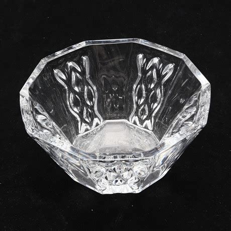 SVEN PALMQVIST BOWL Glass Orrefors Signed 1900s Glass Art Glass